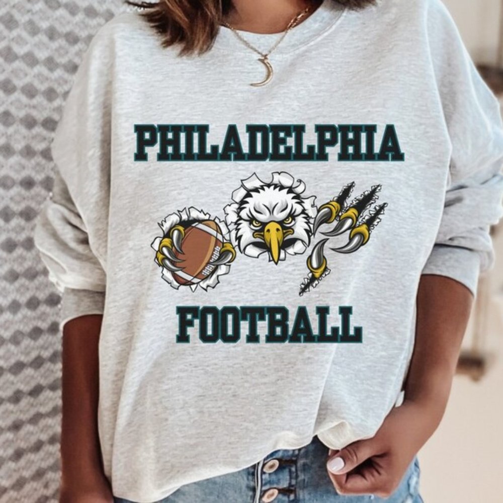 Philadelphia Vintage 1998 Football Sweatshirt, Philly Retro 90s Crewneck shirt